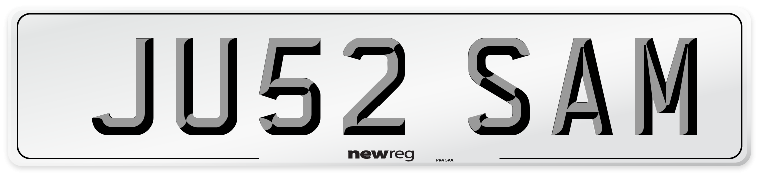 JU52 SAM Number Plate from New Reg